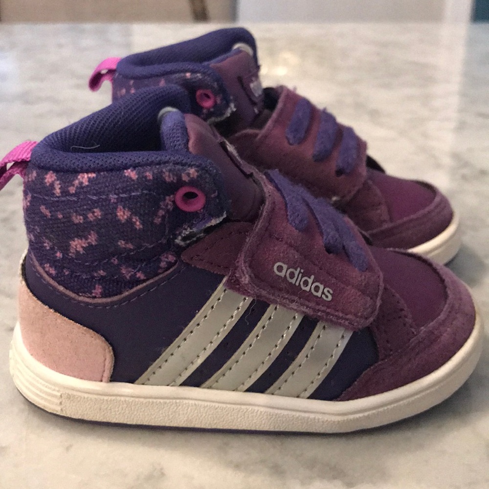 Adidas baby hightop sneakers